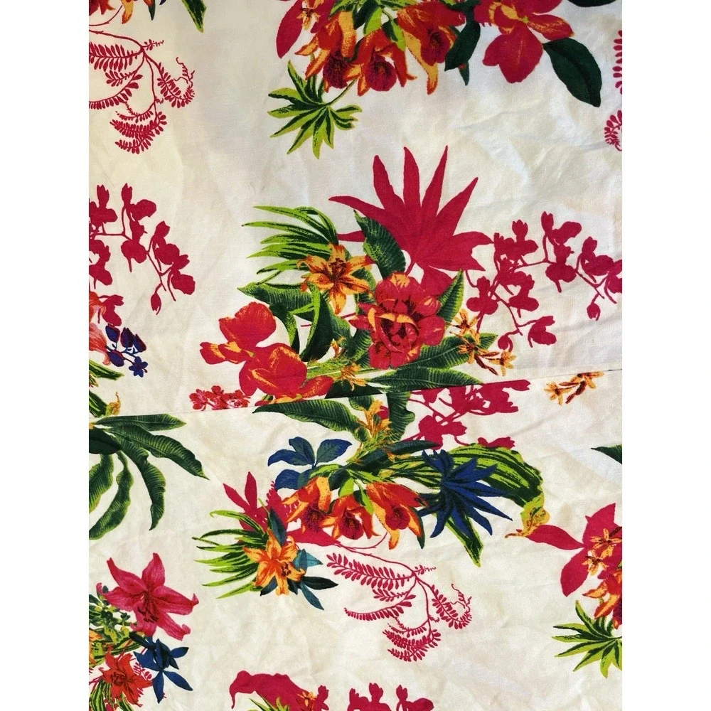 INC International Concepts Dress Linen Bouquet Floral Halter Tie‎ Maxi PS Resort